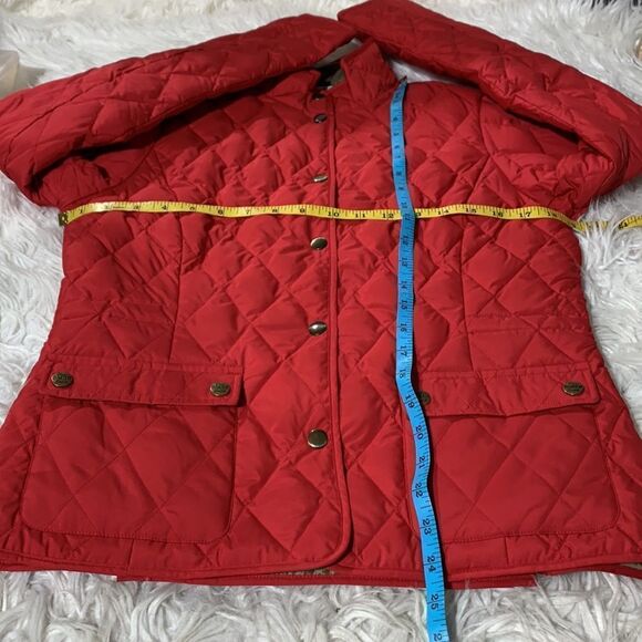 EDDIE BAUER down jacket premium goose down quilted snap pockets vents women S - Picture 10 of 12